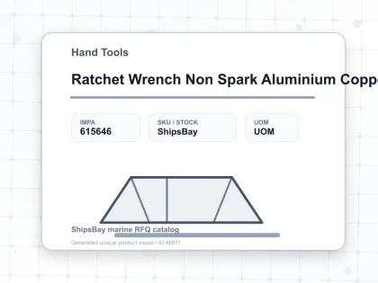 Ratchet Wrench Non Spark Aluminium Copper Alloy 27 Mm - Hand Tools - IMPA 615646