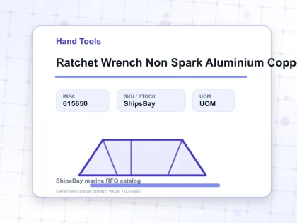 Ratchet Wrench Non Spark Aluminium Copper Alloy 36 Mm - Hand Tools - IMPA 615650