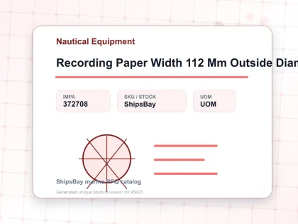 Recording Paper Width 112 Mm Outside Diam 45 Mm - Nautical Equipment - IMPA 372708