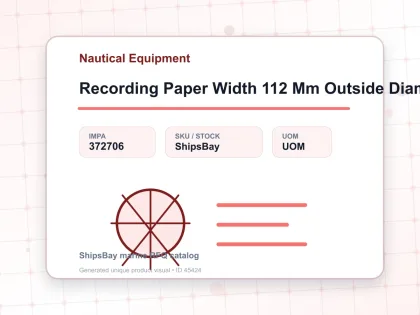 Recording Paper Width 112 Mm Outside Diam 45 Mm - Nautical Equipment - IMPA 372706