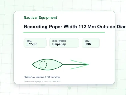 Recording Paper Width 112 Mm Outside Diam 45 Mm - Nautical Equipment - IMPA 372705