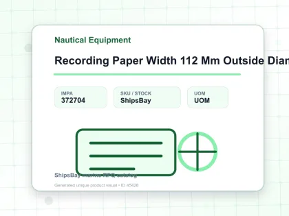 Recording Paper Width 112 Mm Outside Diam 45 Mm - Nautical Equipment - IMPA 372704