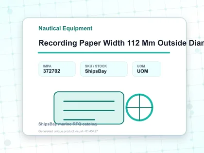 Recording Paper Width 112 Mm Outside Diam 45 Mm - Nautical Equipment - IMPA 372702