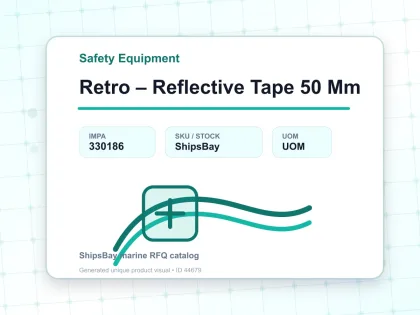 Retro – Reflective Tape 50 Mm - Safety Equipment - IMPA 330186