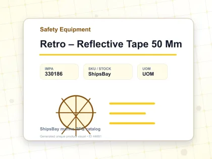 Retro – Reflective Tape 50 Mm - Safety Equipment - IMPA 330186