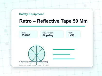 Retro – Reflective Tape 50 Mm - Safety Equipment - IMPA 330188