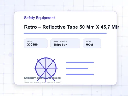 Retro – Reflective Tape 50 Mm X 45,7 Mtr - Safety Equipment - IMPA 330189