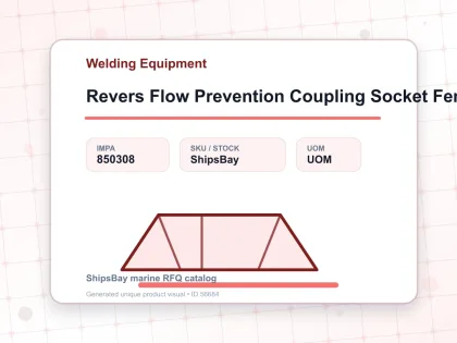 Revers Flow Prevention Coupling Socket Female Gs 2 “3/8” - Welding Equipment - IMPA 850308