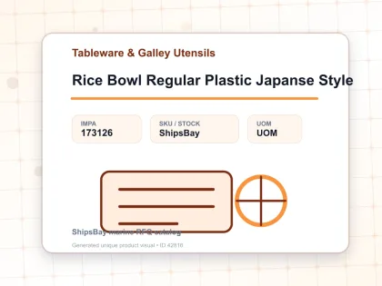 Rice Bowl Regular Plastic Japanse Style - Tableware & Galley Utensils - IMPA 173126