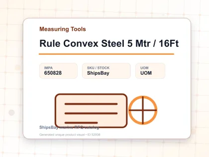Rule Convex Steel 5 Mtr / 16Ft - Measuring Tools - IMPA 650828