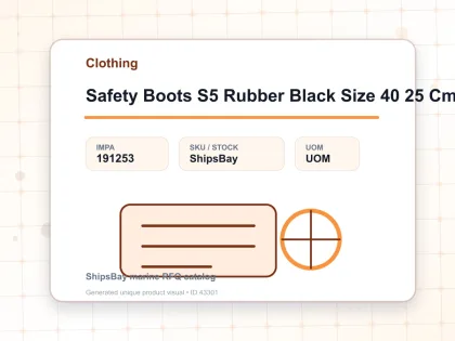 Safety Boots S5 Rubber Black Size 40 25 Cm - Clothing - IMPA 191253