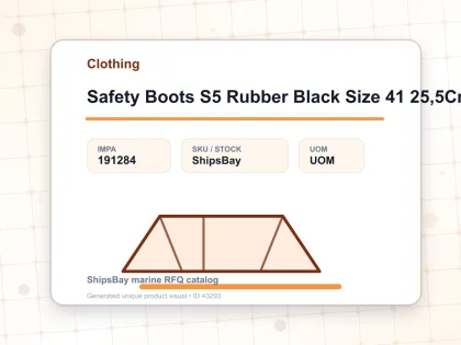 Safety Boots S5 Rubber Black Size 41 25,5Cm - Clothing - IMPA 191284