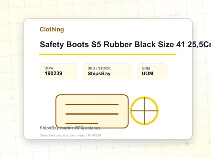 Safety Boots S5 Rubber Black Size 41 25,5Cm - Clothing - IMPA 190239