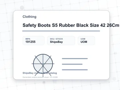 Safety Boots S5 Rubber Black Size 42 26Cm - Clothing - IMPA 191255