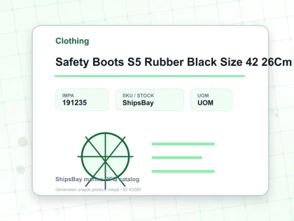 Safety Boots S5 Rubber Black Size 42 26Cm - Clothing - IMPA 191235