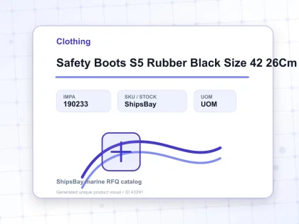 Safety Boots S5 Rubber Black Size 42 26Cm - Clothing - IMPA 190233