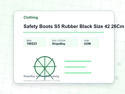 Safety Boots S5 Rubber Black Size 42 26Cm - Clothing - IMPA 190223