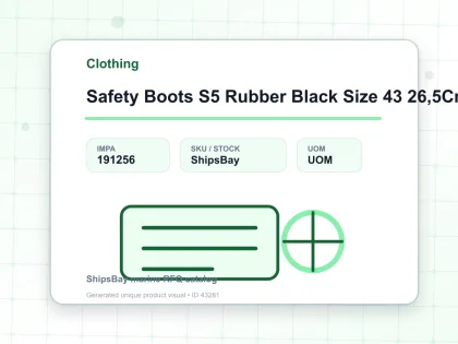 Safety Boots S5 Rubber Black Size 43 26,5Cm - Clothing - IMPA 191256