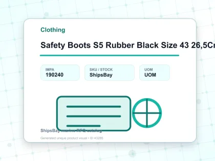 Safety Boots S5 Rubber Black Size 43 26,5Cm - Clothing - IMPA 190240