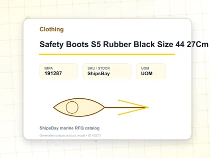 Safety Boots S5 Rubber Black Size 44 27Cm - Clothing - IMPA 191287