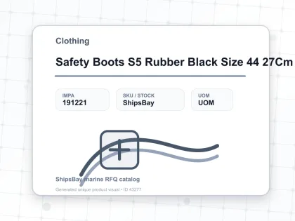 Safety Boots S5 Rubber Black Size 44 27Cm - Clothing - IMPA 191221