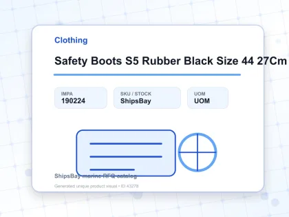 Safety Boots S5 Rubber Black Size 44 27Cm - Clothing - IMPA 190224