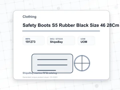 Safety Boots S5 Rubber Black Size 46 28Cm - Clothing - IMPA 191273