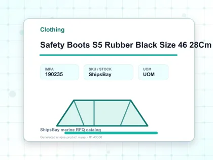 Safety Boots S5 Rubber Black Size 46 28Cm - Clothing - IMPA 190235