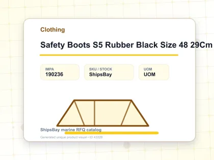 Safety Boots S5 Rubber Black Size 48 29Cm - Clothing - IMPA 190236
