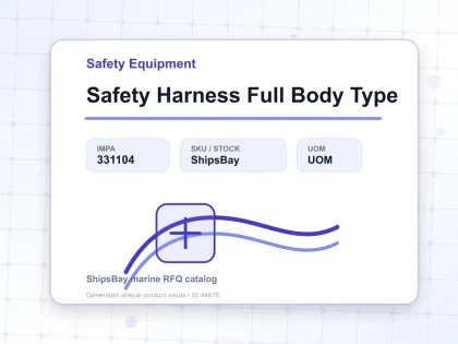 Safety Harness Full Body Type - Safety Equipment - IMPA 331104