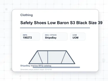 Safety Shoes Low Baron S3 Black Size 39 - Clothing - IMPA 190272