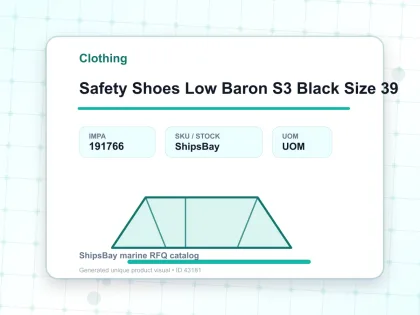 Safety Shoes Low Baron S3 Black Size 39 - Clothing - IMPA 191766