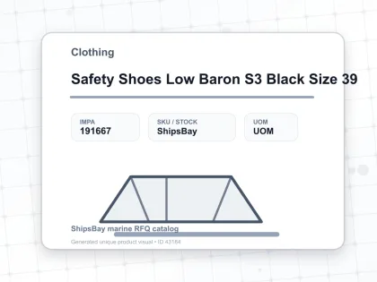 Safety Shoes Low Baron S3 Black Size 39 - Clothing - IMPA 191667