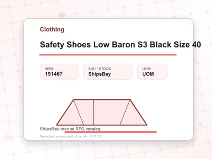 Safety Shoes Low Baron S3 Black Size 40 - Clothing - IMPA 191467