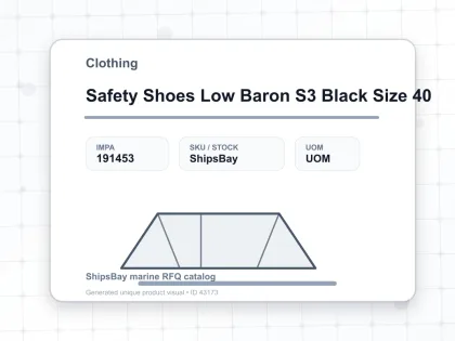 Safety Shoes Low Baron S3 Black Size 40 - Clothing - IMPA 191453