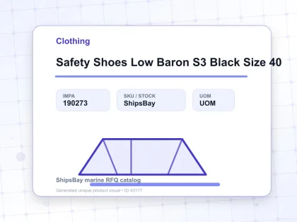 Safety Shoes Low Baron S3 Black Size 40 - Clothing - IMPA 190273