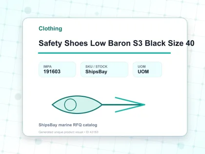 Safety Shoes Low Baron S3 Black Size 40 - Clothing - IMPA 191603