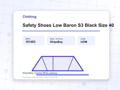 Safety Shoes Low Baron S3 Black Size 40 - Clothing - IMPA 191483