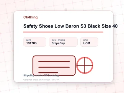 Safety Shoes Low Baron S3 Black Size 40 - Clothing - IMPA 191783