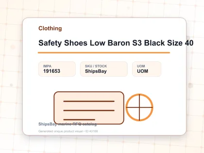 Safety Shoes Low Baron S3 Black Size 40 - Clothing - IMPA 191653