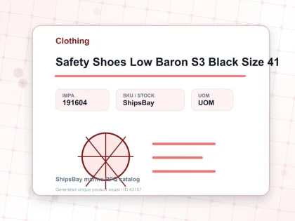 Safety Shoes Low Baron S3 Black Size 41 - Clothing - IMPA 191604