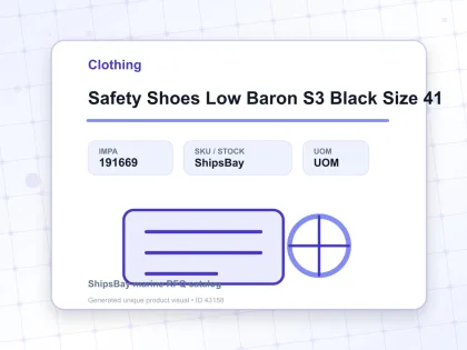 Safety Shoes Low Baron S3 Black Size 41 - Clothing - IMPA 191669