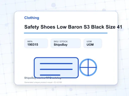 Safety Shoes Low Baron S3 Black Size 41 - Clothing - IMPA 190315