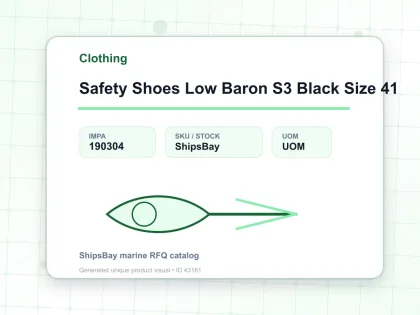 Safety Shoes Low Baron S3 Black Size 41 - Clothing - IMPA 190304