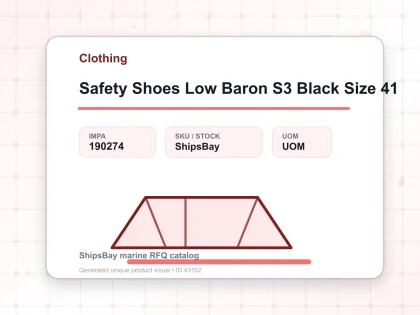 Safety Shoes Low Baron S3 Black Size 41 - Clothing - IMPA 190274