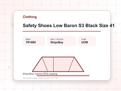 Safety Shoes Low Baron S3 Black Size 41 - Clothing - IMPA 191484