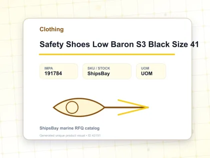 Safety Shoes Low Baron S3 Black Size 41 - Clothing - IMPA 191784