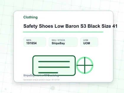 Safety Shoes Low Baron S3 Black Size 41 - Clothing - IMPA 191654