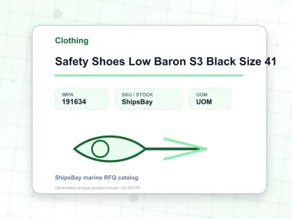 Safety Shoes Low Baron S3 Black Size 41 - Clothing - IMPA 191634