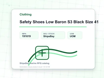 Safety Shoes Low Baron S3 Black Size 41 - Clothing - IMPA 191619